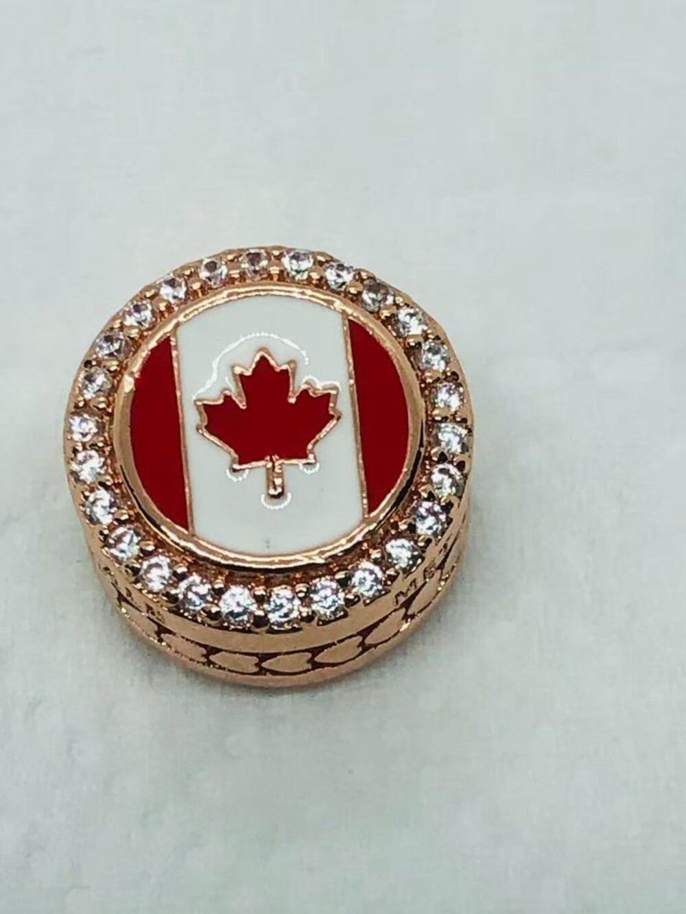 ✨ ✨Pandora Canada Flag BEAD Charm |S925 Sterling Silver Jewelry with Gift Box